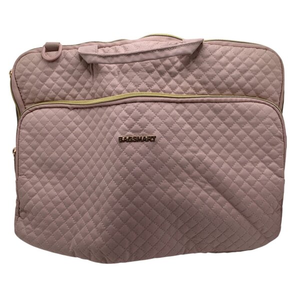 Bagsmart Quilted Laptop Bag 17.3 Inch With Zipper Compartments & Handles - Picture 1 of 4